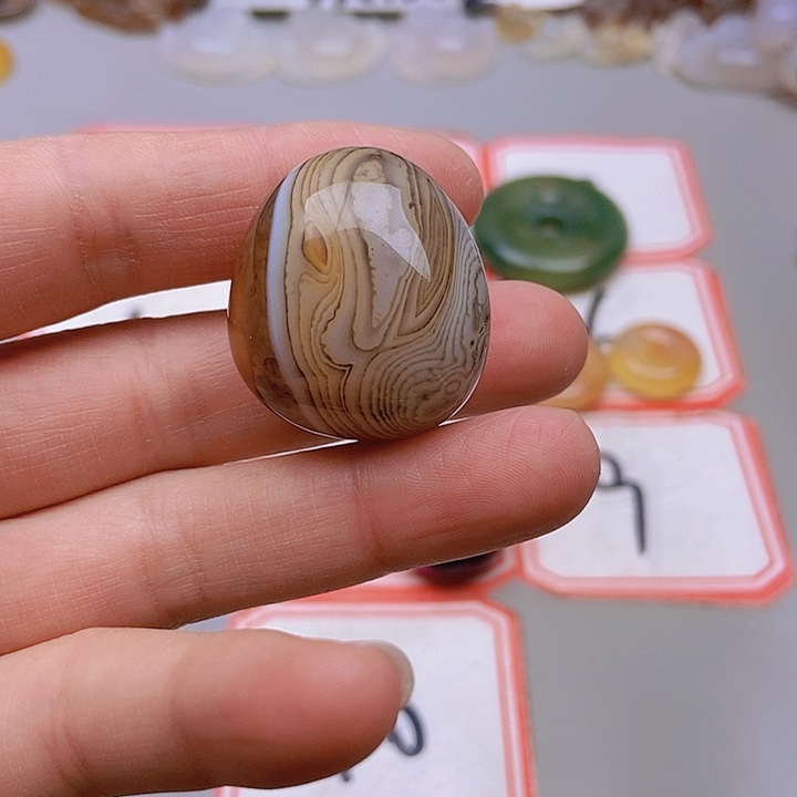 【闪购商品】未镶嵌玛瑙/玉髓珠宝半成品然**物