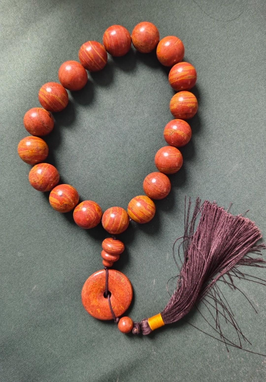 泗水砭石手持念珠佛珠板