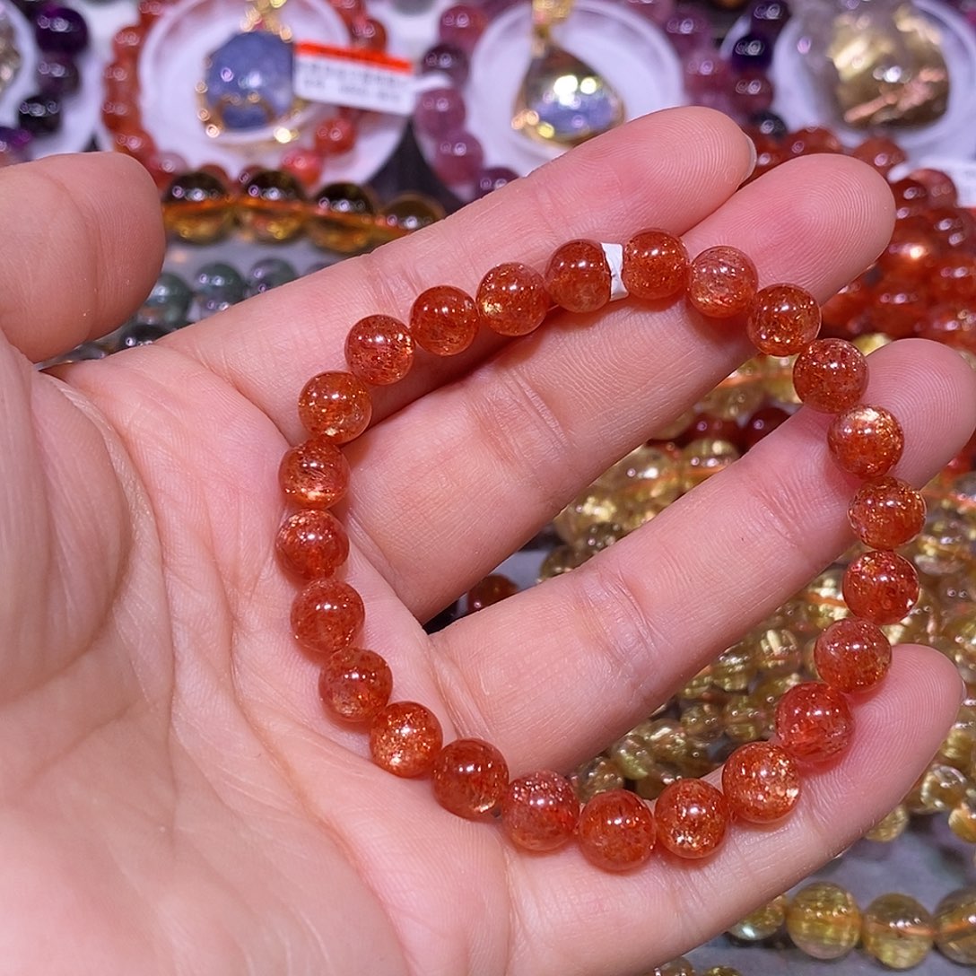 未镶嵌手链日光石金太阳7.5