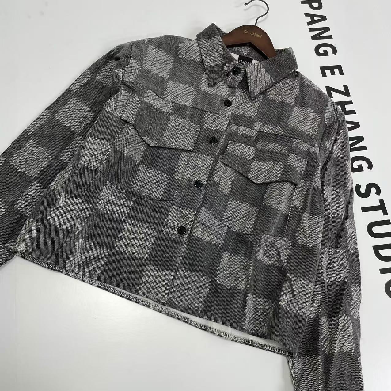 [胖鹅张]美式复古短款牛仔宽松外套#3731[实物以直播间展示为准]