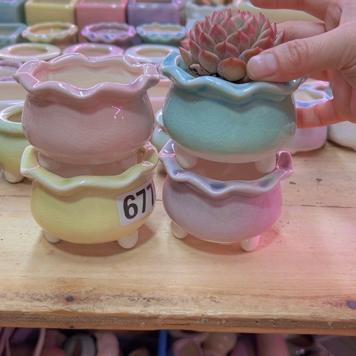 陶瓷花盆当场凑满12包邮