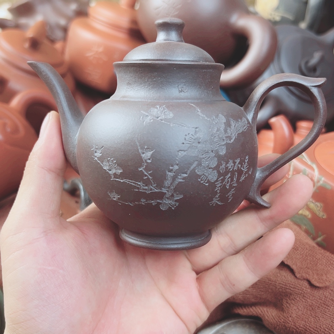 茶壶紫砂宜兴原矿紫砂壶200毫升容量