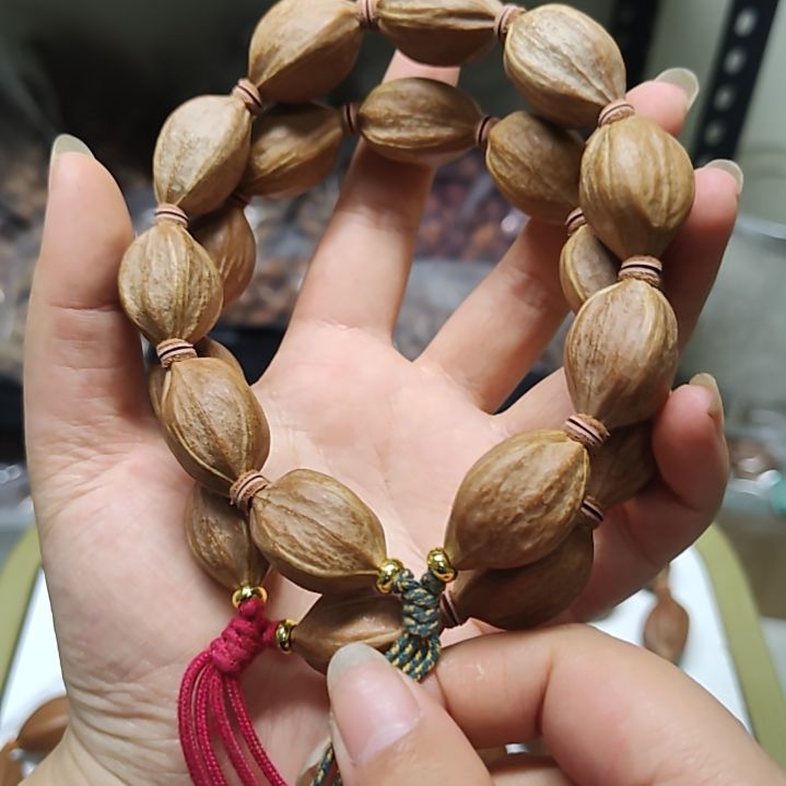 吊坠橄榄核15+尺寸四花手串原皮全品