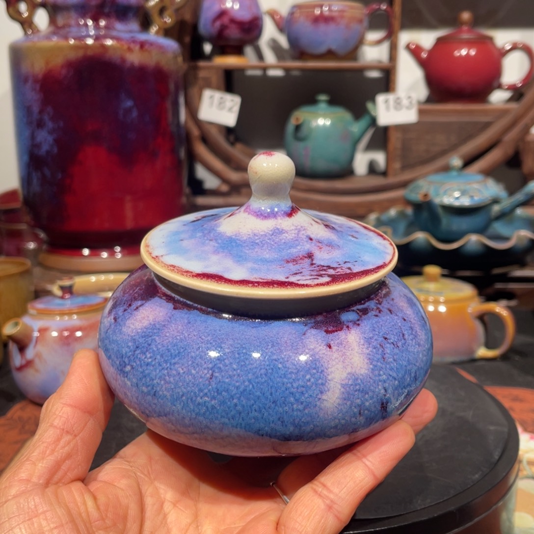 悠***哉中国神后钧瓷茶仓