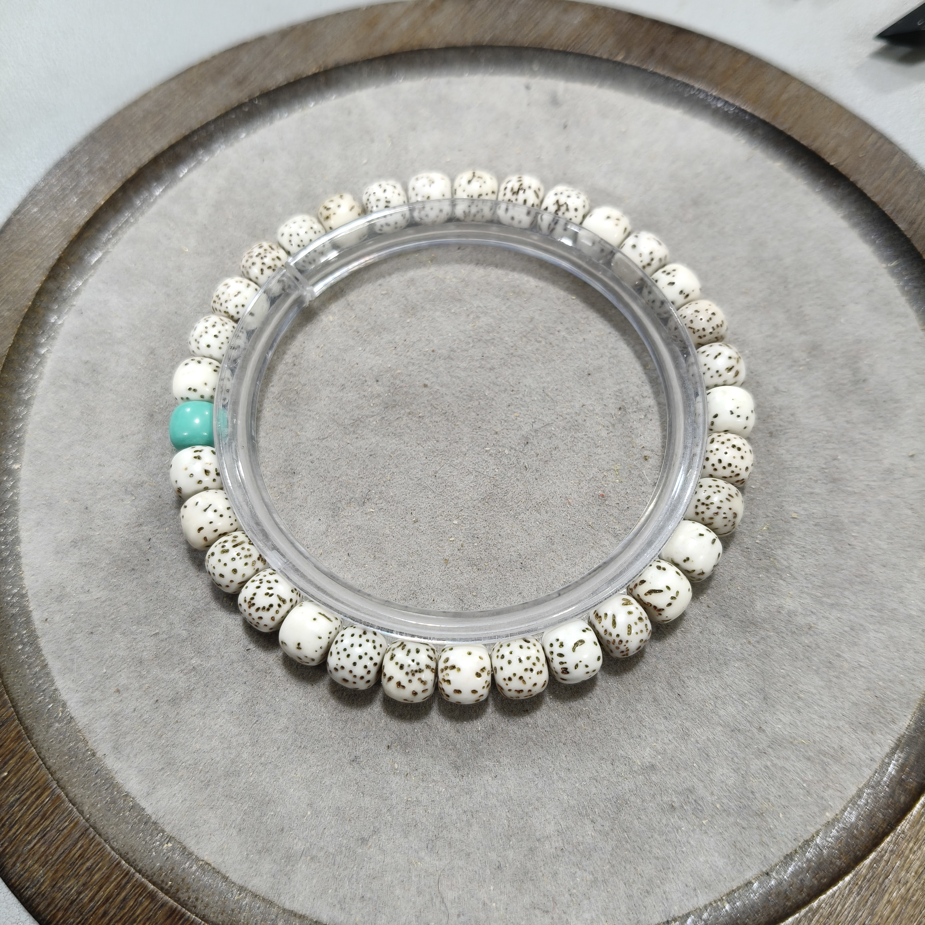 A38 【河豚】原生态星月菩提卡7×6老型珠单圈手串