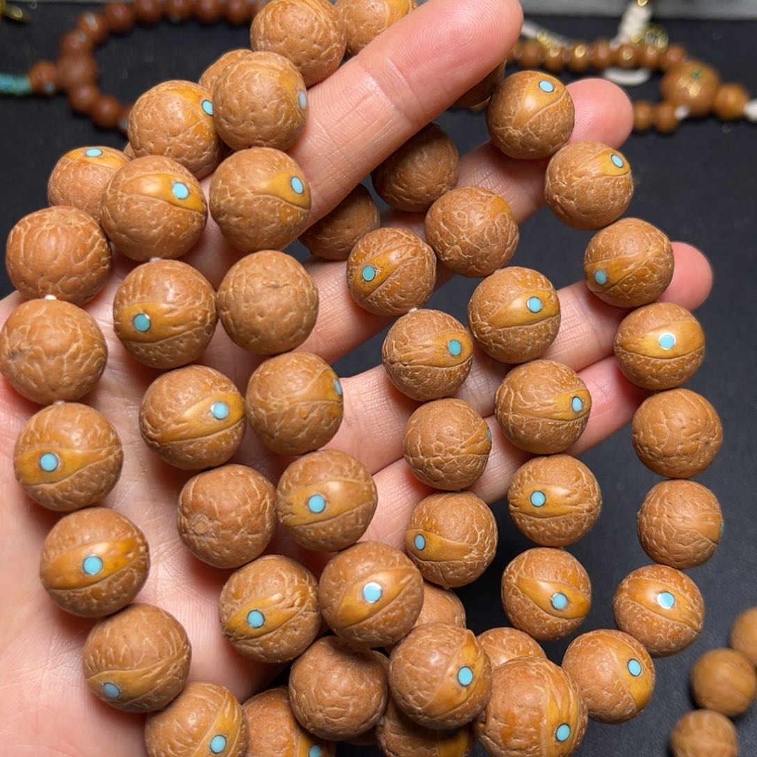 凤眼菩提吊坠15+mm精品松丁手串铁籽