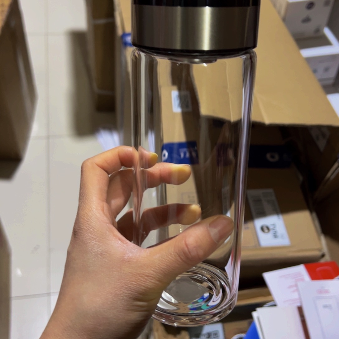 希7721单层烫手玻璃杯530验货签收