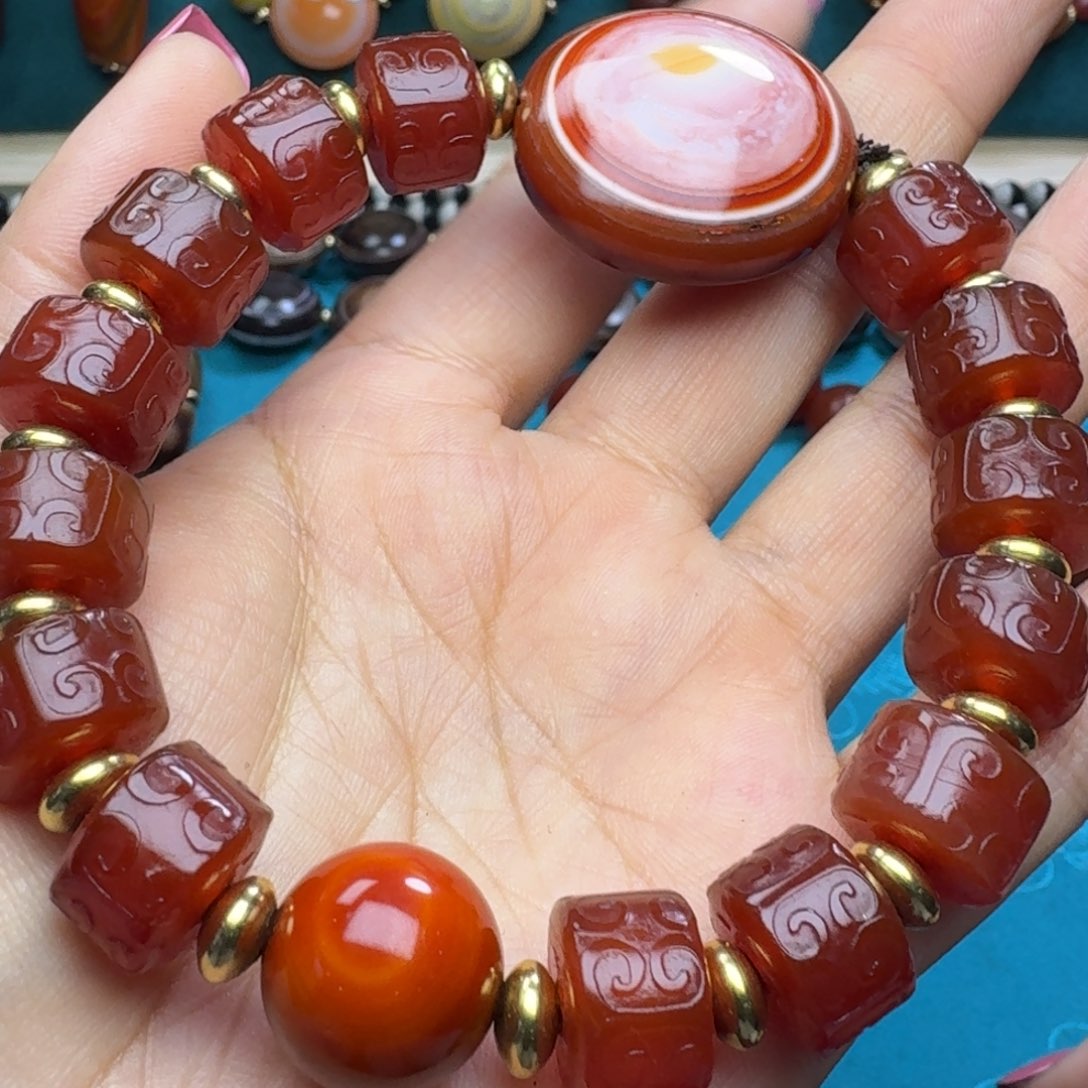 玛瑙/玉髓未镶嵌项链