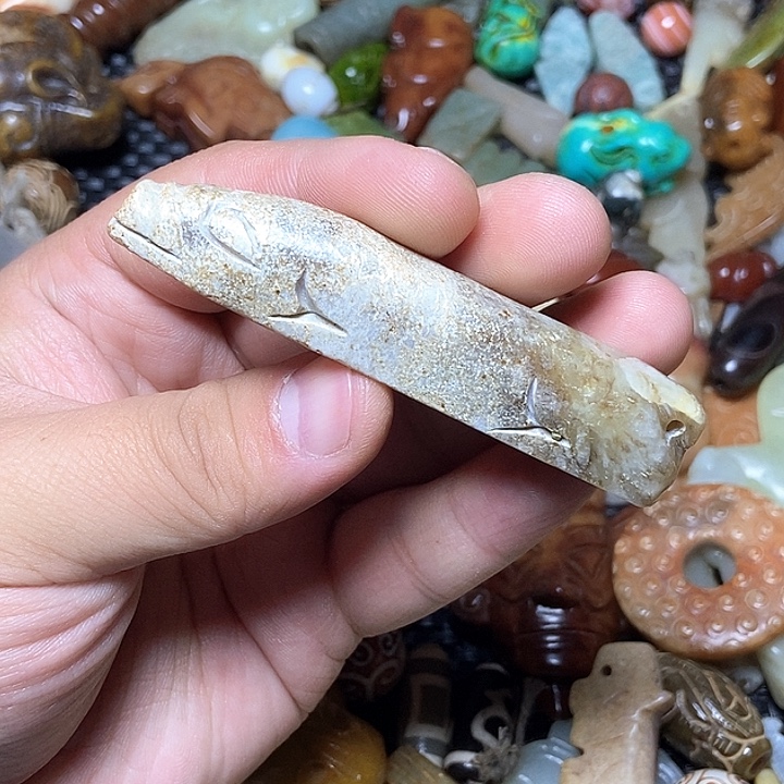 和田玉未镶嵌颈饰128