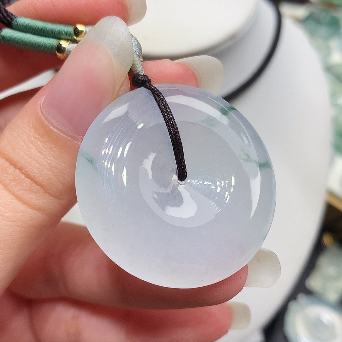 翡翠未镶嵌胸饰翡翠38，34.6/6.1