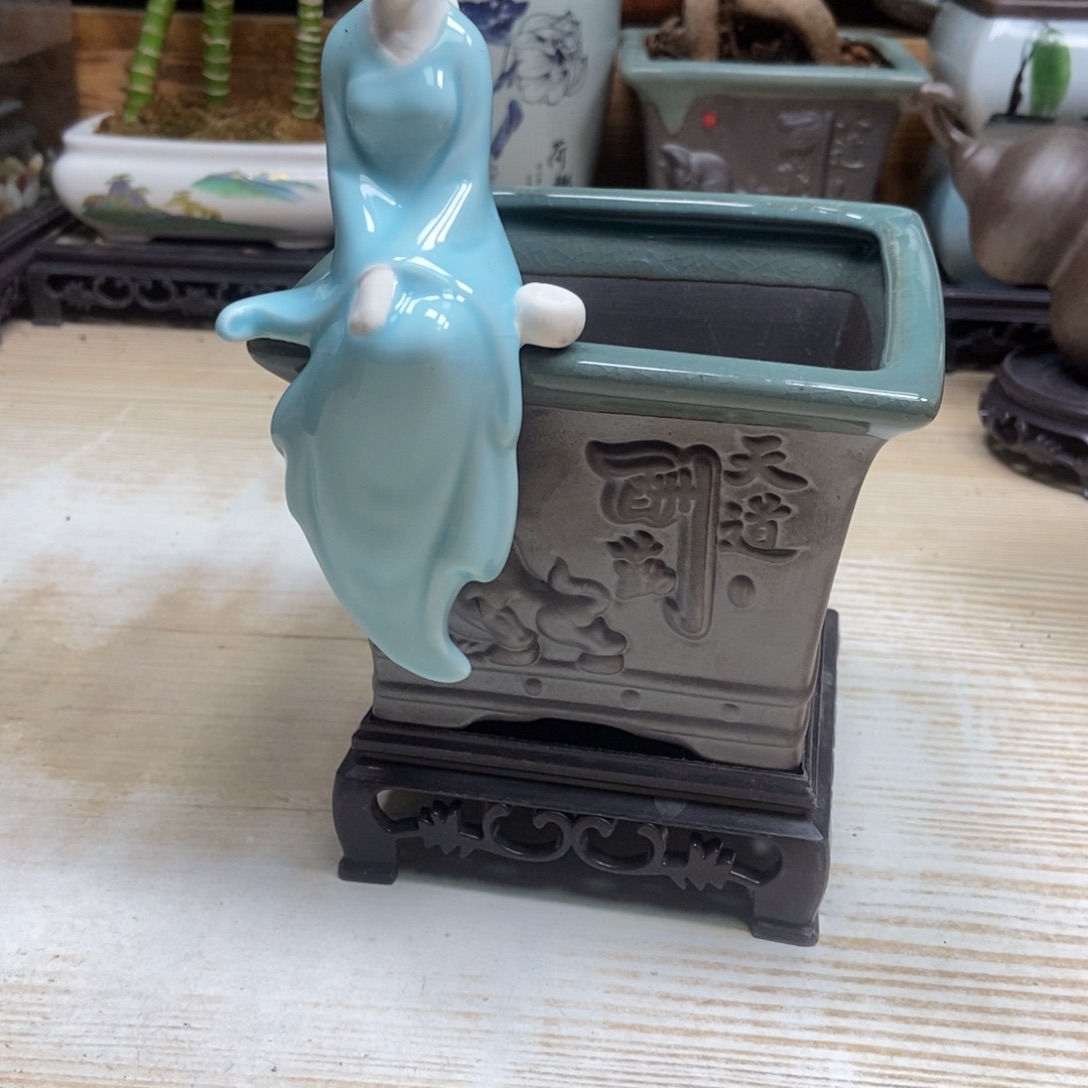 瓷片陶瓷花盆陶瓷艺术