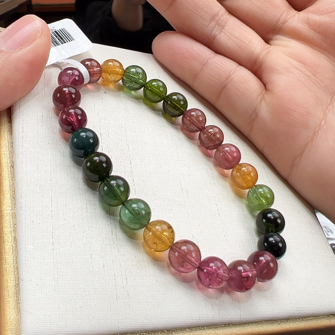 手串碧玺未镶嵌7.5mmmmmm