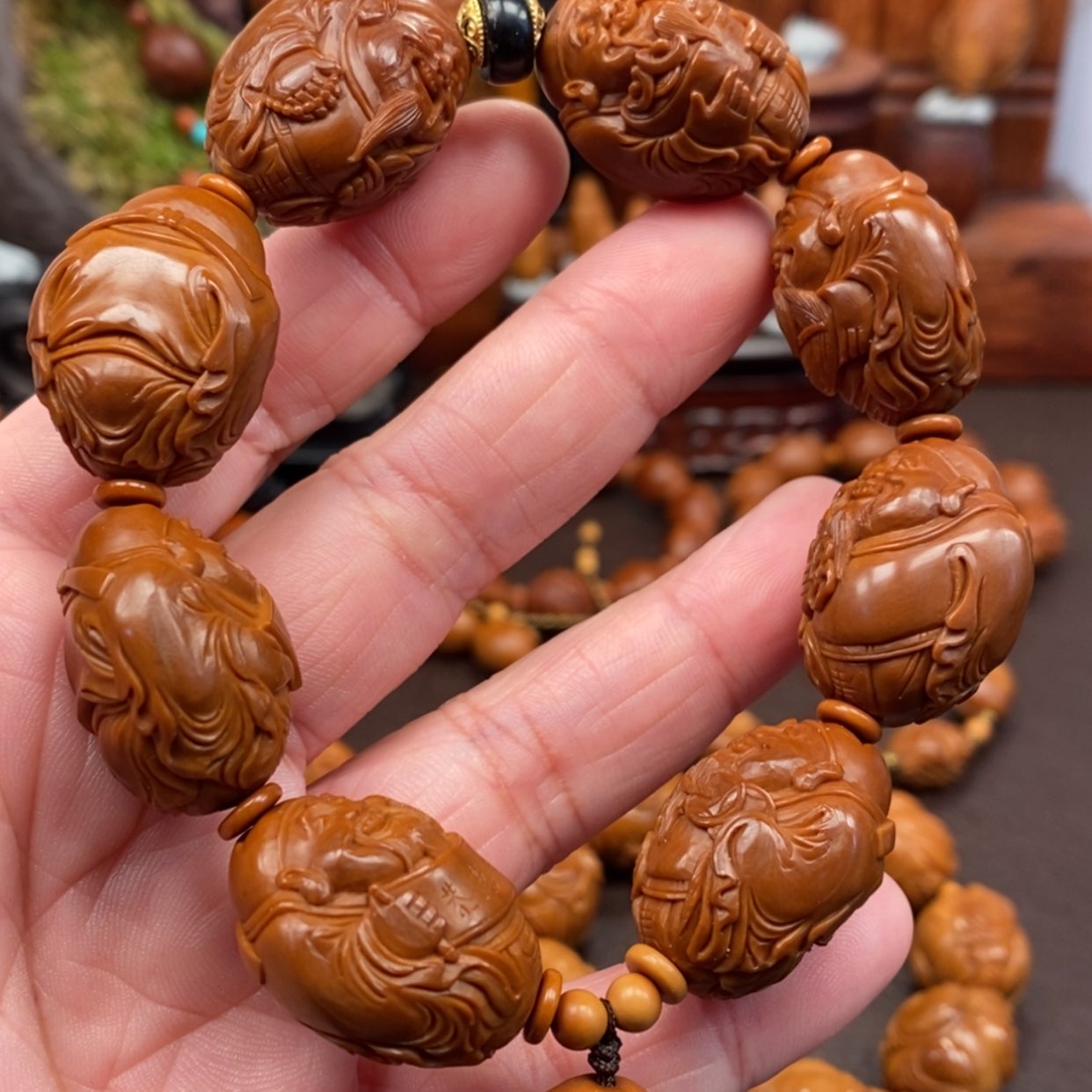 【闪购商品】橄榄核吊坠恭喜发财