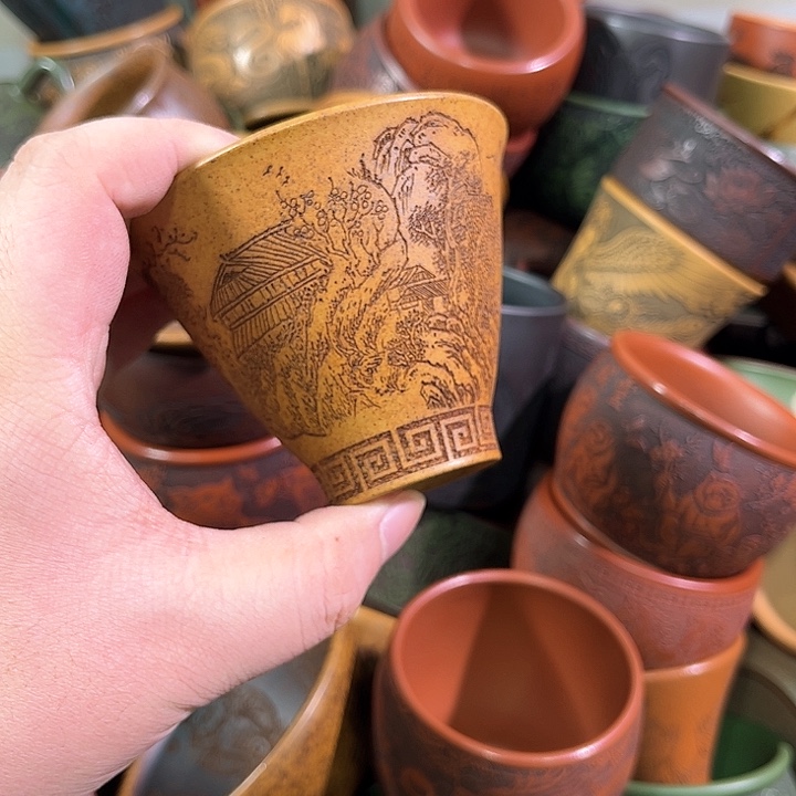 茶杯紫砂全手工紫砂主人杯