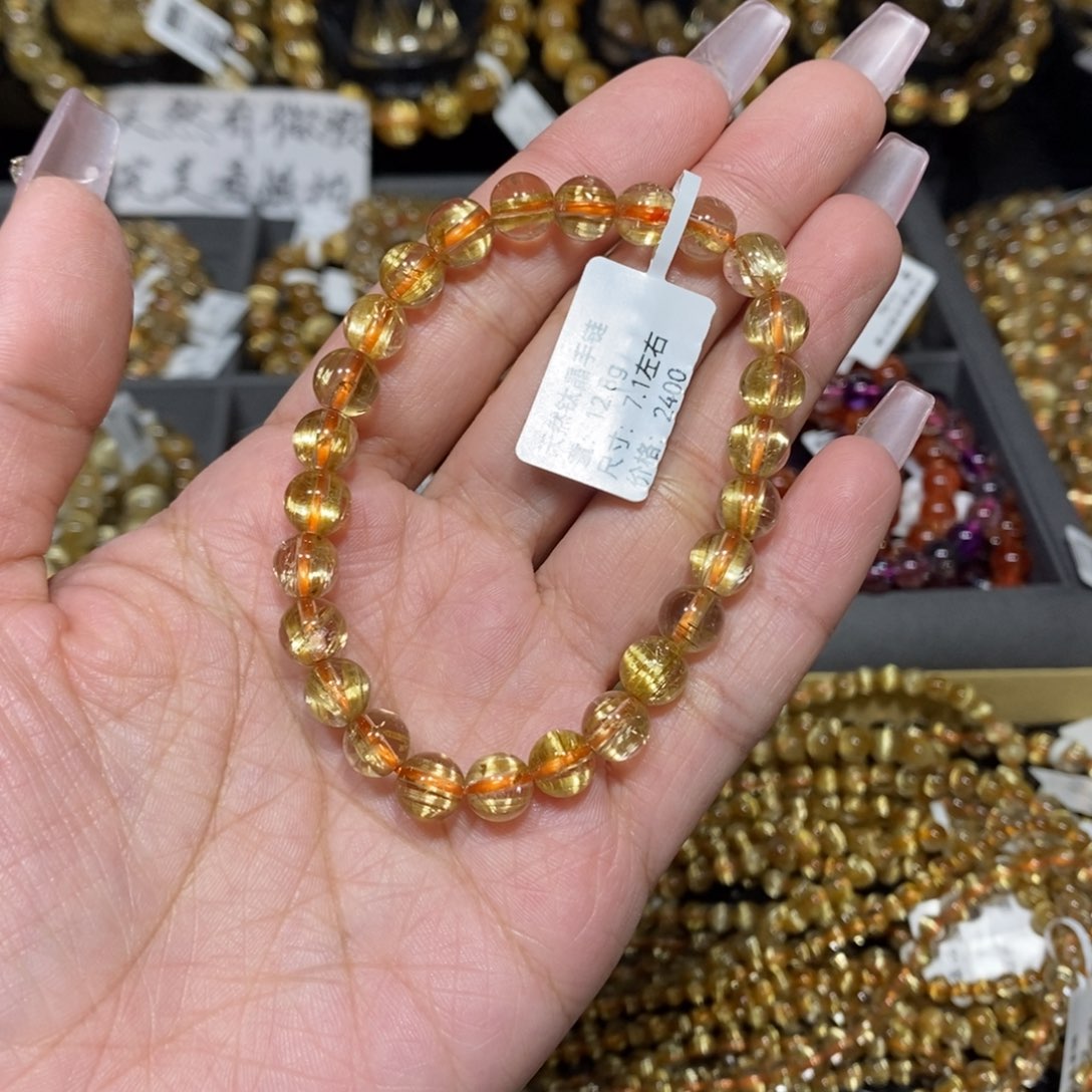 水晶手链未镶嵌因****礼手链