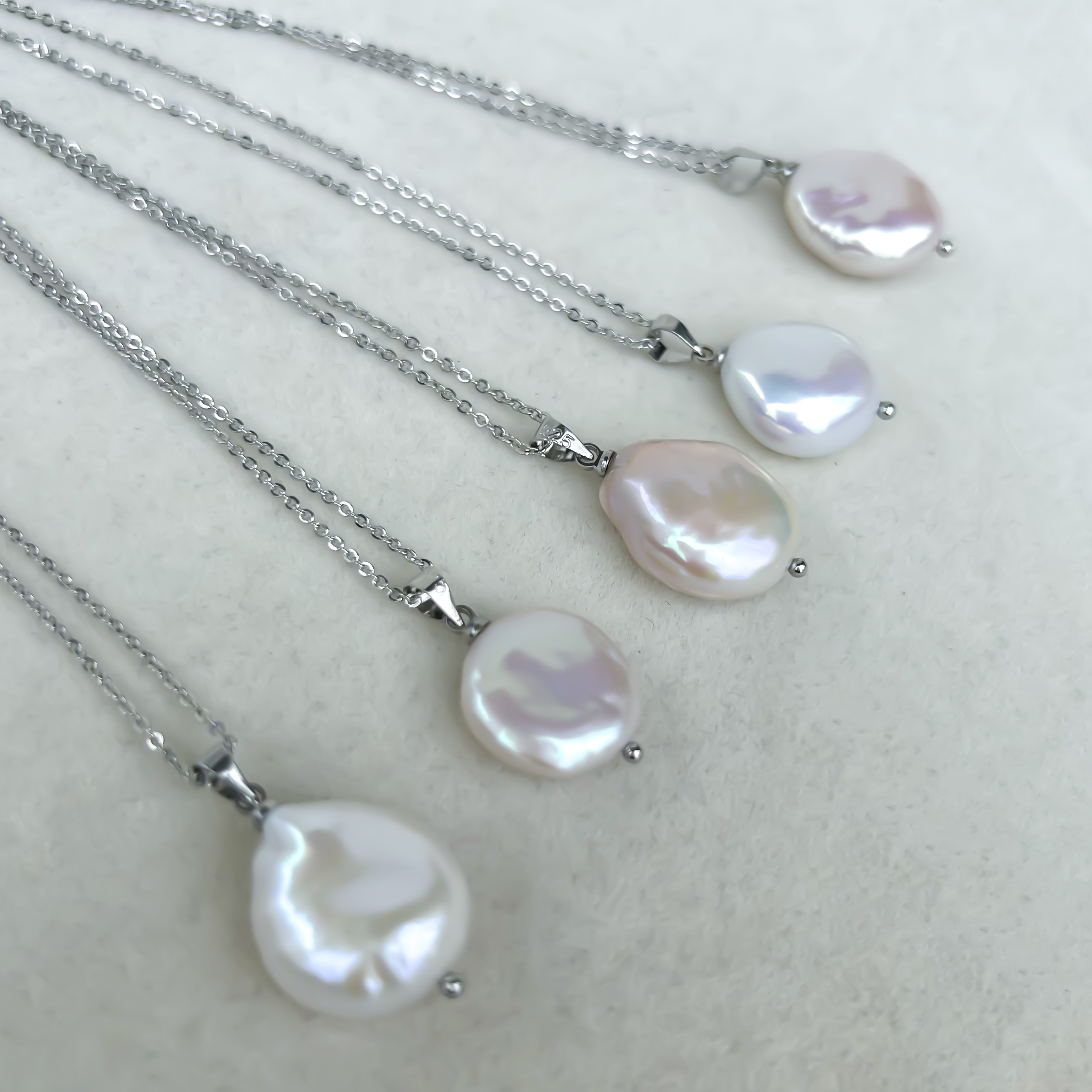 【平安扣】炫彩极光天然珍珠巴洛克吊坠13.0-15.0mm【多样性发一】