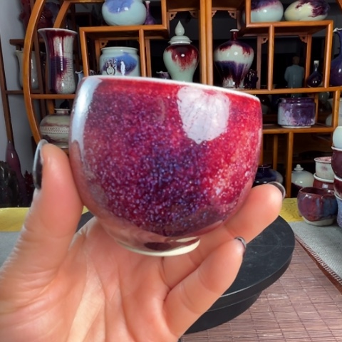 牛家钧窑牛自恒老师钧瓷杯