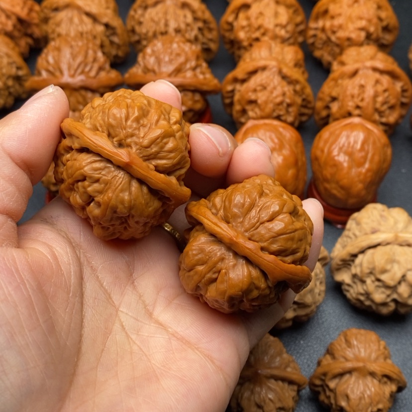 【闪购商品】文玩核桃把件39蛤蟆练手对