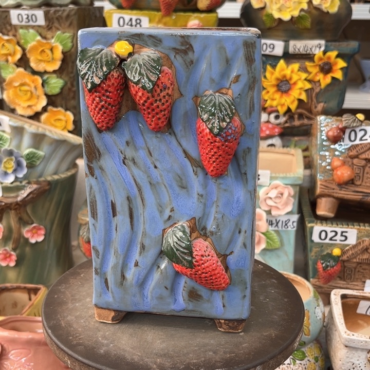 紫砂花盆粗陶材质多肉花盆