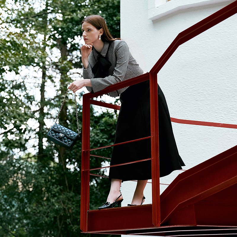 26年超前定制莱赛尔天丝绵羊毛半身裙A字伞裙MOHA01WSK200B11