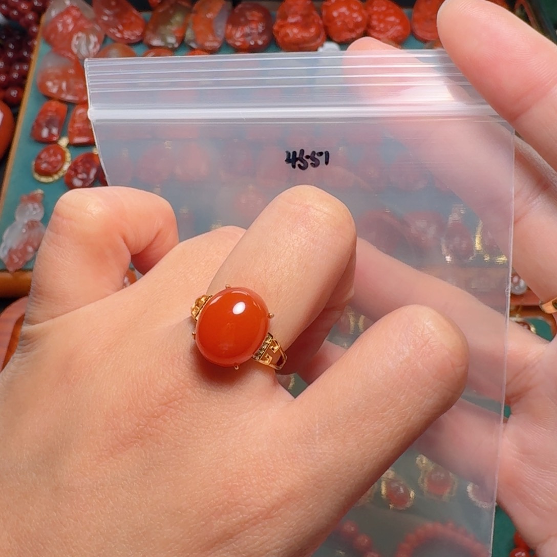 南红玛瑙南红银S925镶嵌