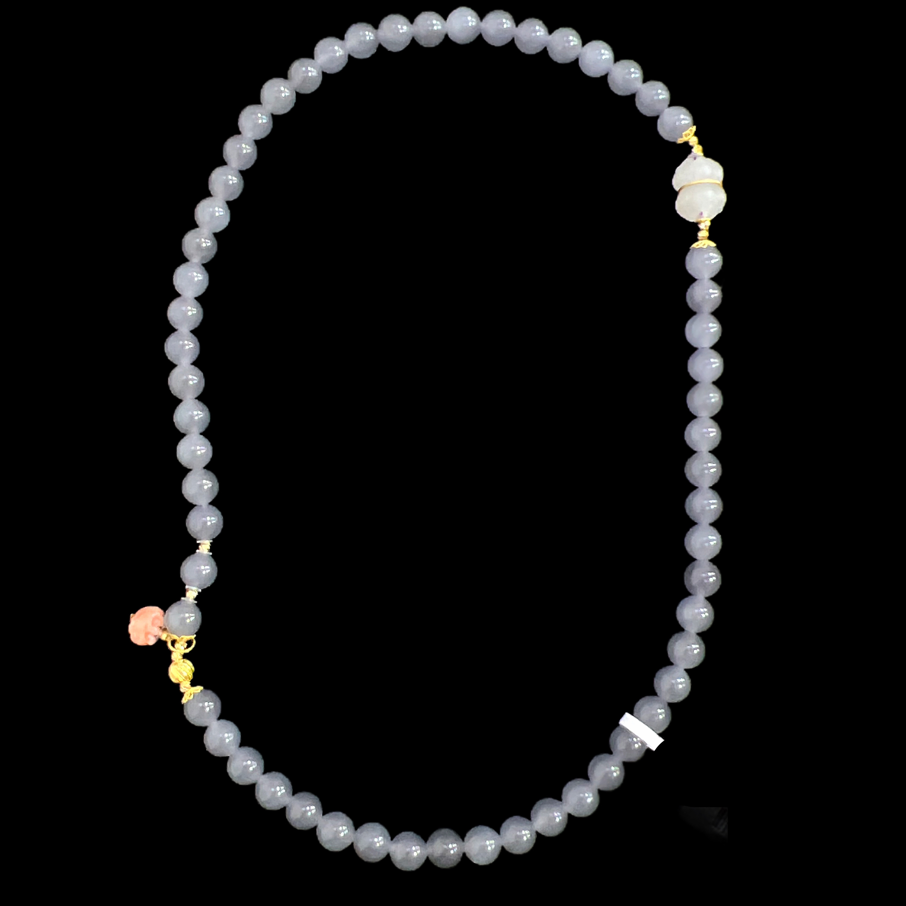 3483-和田玉手串18K（孤品）