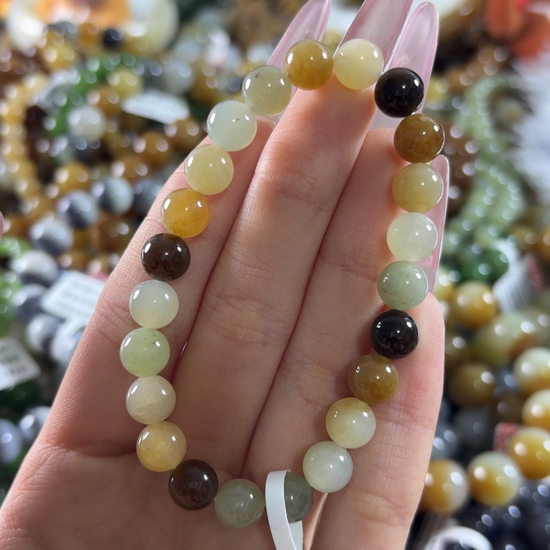 今***嘴和田玉未镶嵌手链249