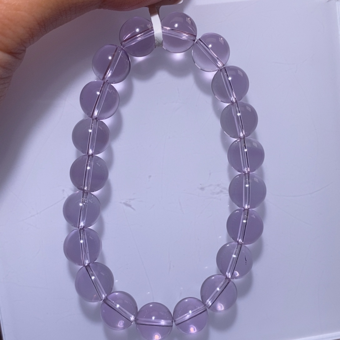 【闪购商品】水晶手链未镶嵌玻利维亚紫水晶9.9mm