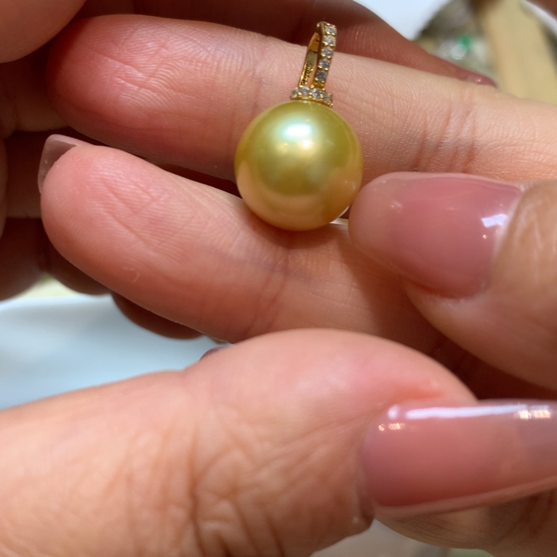 海水珍珠颈饰银S925镶嵌