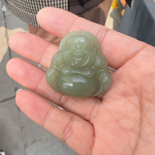 和田玉颈饰未镶嵌4.0冰湖水特细