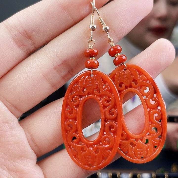 翡翠耳饰未镶嵌饰品