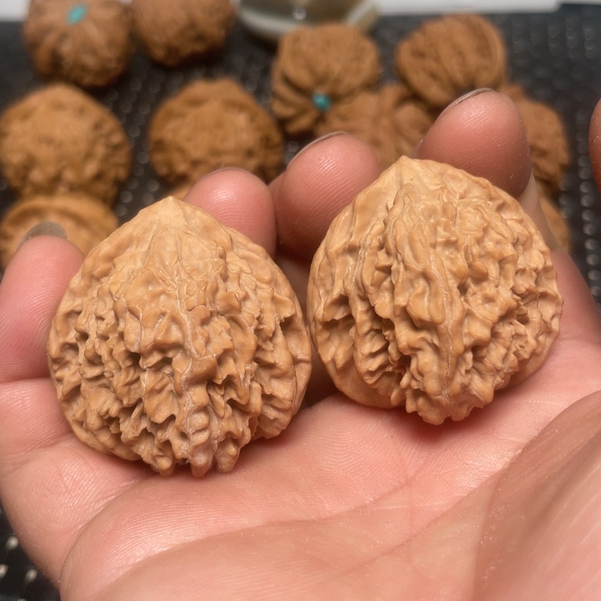 【闪购商品】文玩核桃把件37野生皇冠狮子头