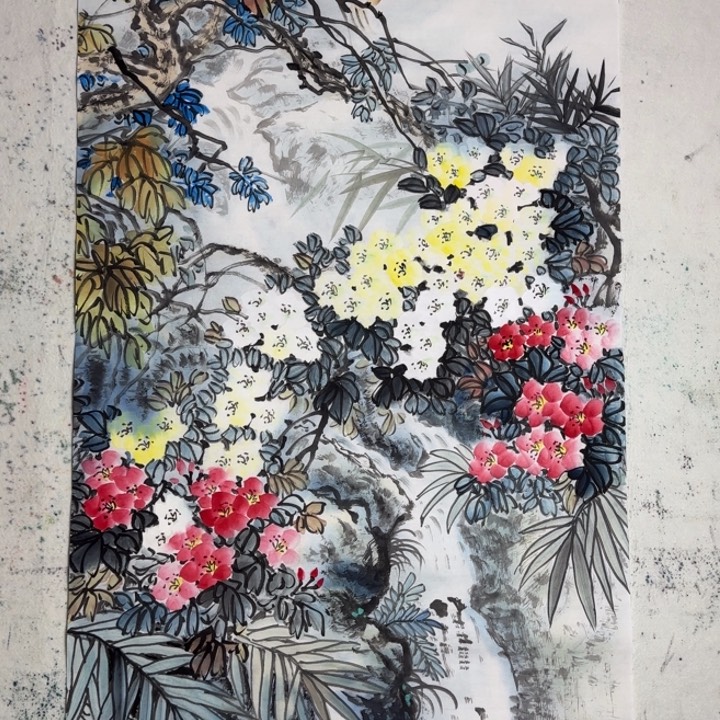 国画手绘国风国画作品