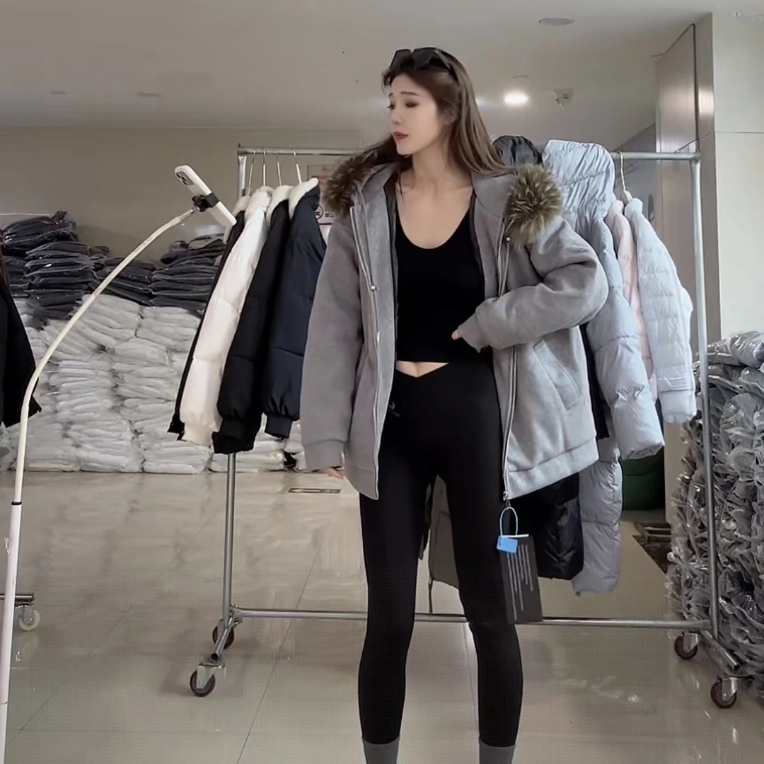 【柒汐】推荐冬季宽松加绒加厚卫衣外套5833