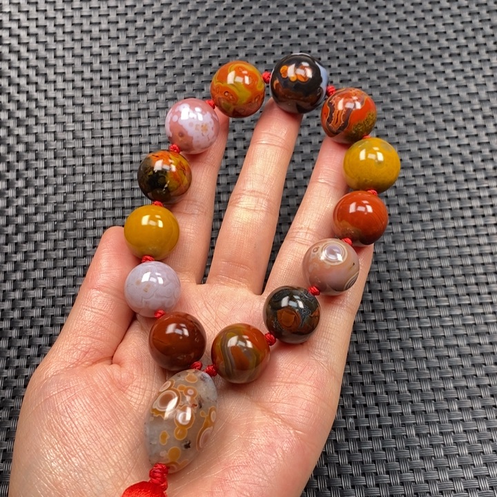 玛瑙/玉髓未镶嵌手持战国红手持