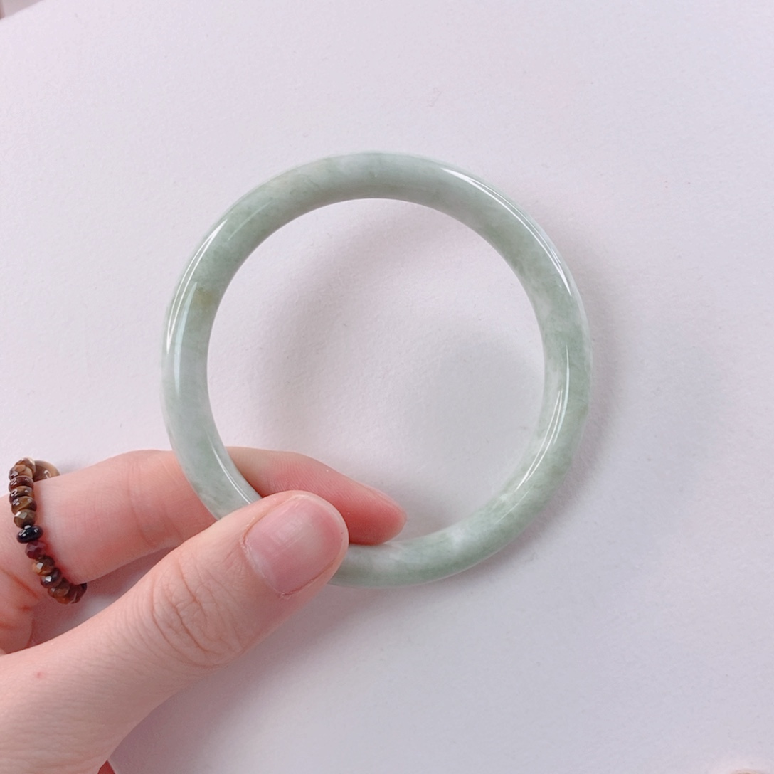 蓝田玉（蛇纹石化大理石玉）手镯未镶嵌调****粒