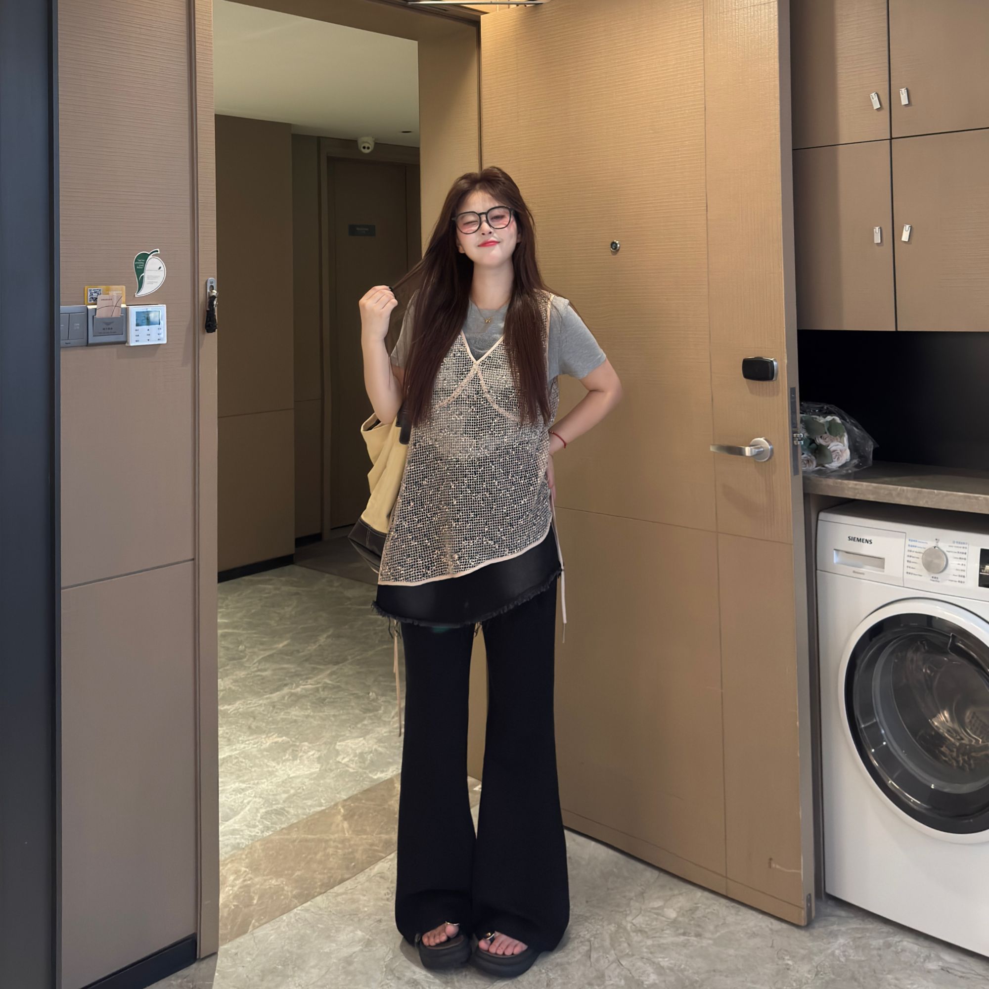 盈盈&南岛风大码女装镂空防晒罩衫胖mm夏宽松显瘦短袖T恤ZYY1537