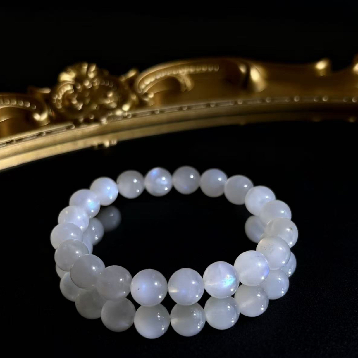 天然蓝月光单圈手串-A156多样性发其一