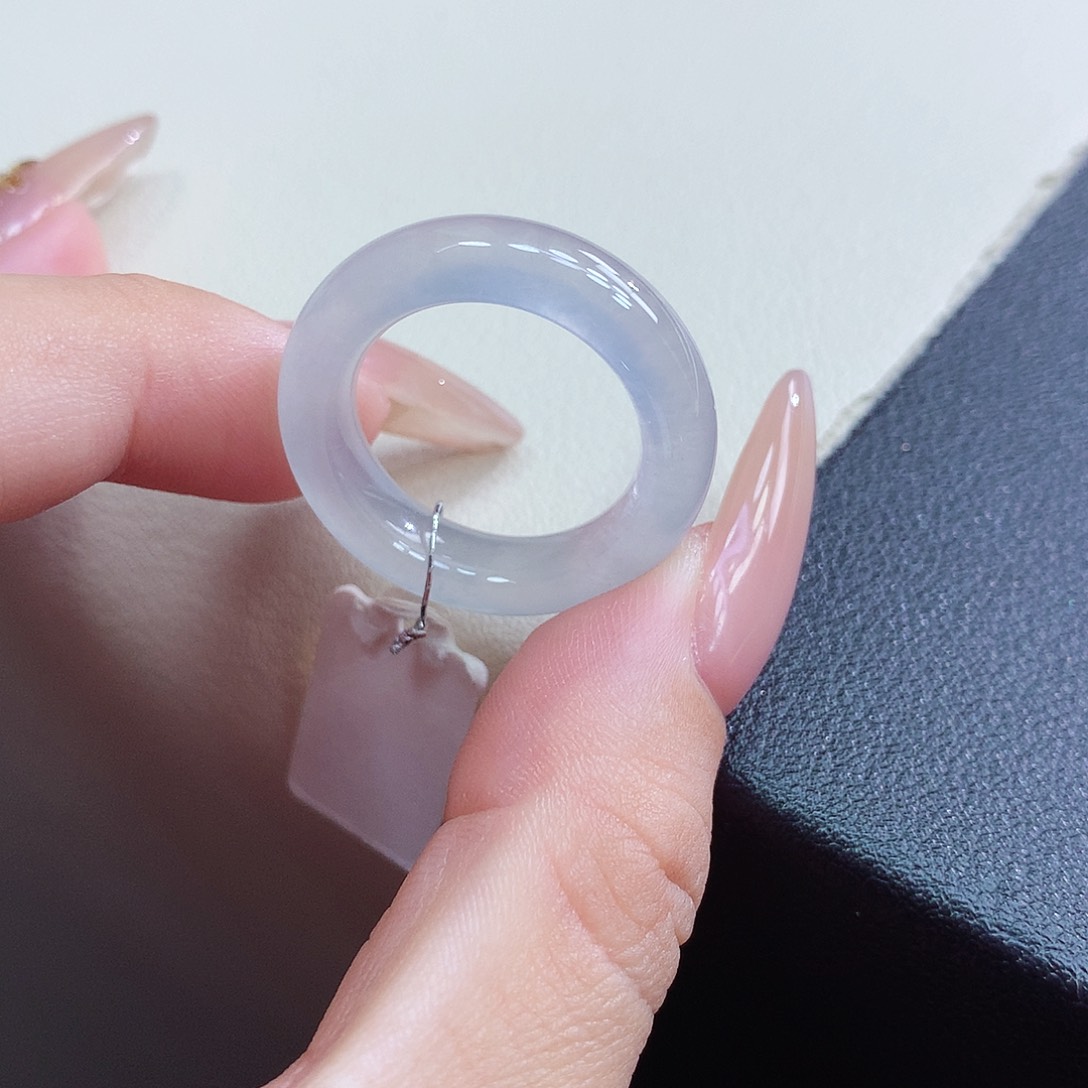 未镶嵌戒指翡翠17-18号