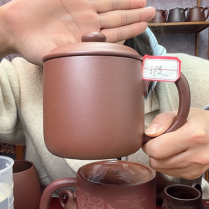紫砂茶杯原矿紫砂杯
