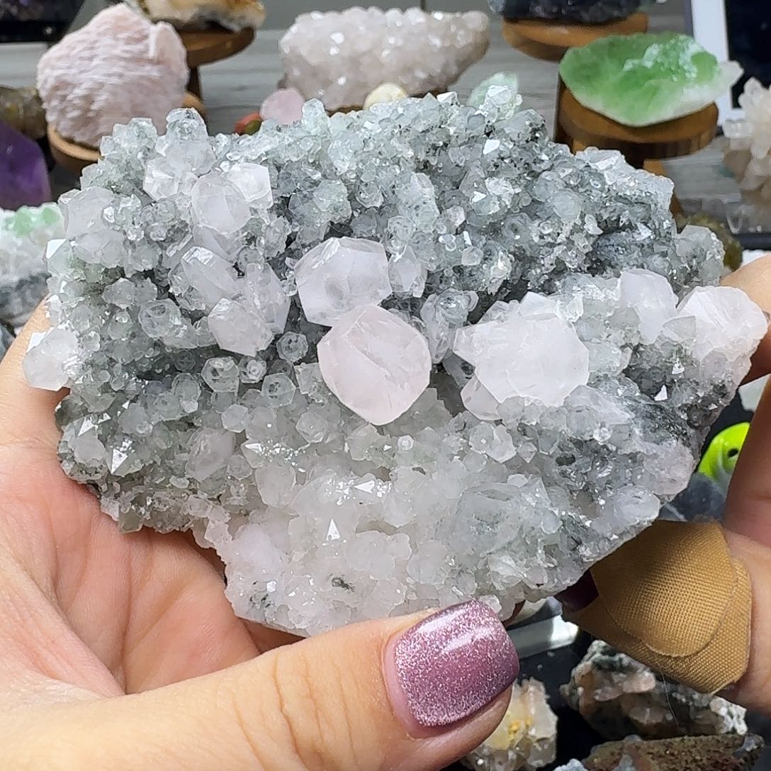 石材水晶方解共生