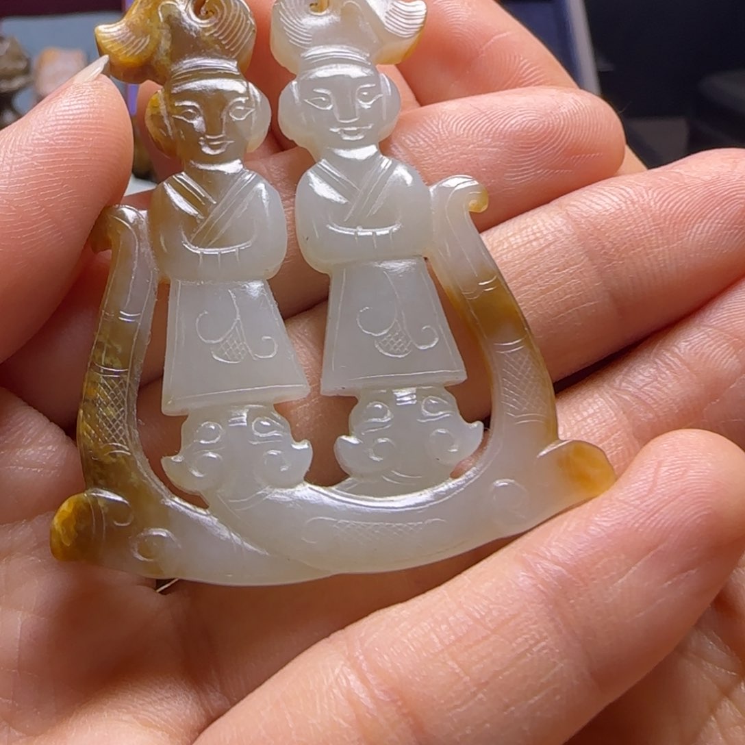 和田玉颈饰未镶嵌