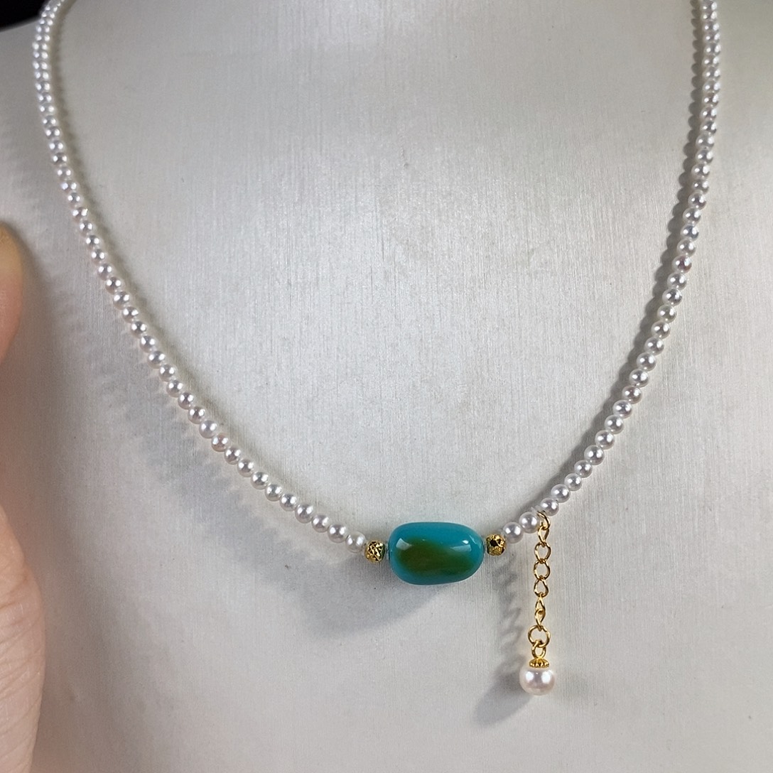 绿松石银S925镀金镶嵌珠宝奇石