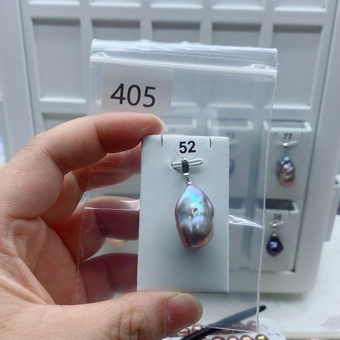 合金吊坠(不含链)淡水珍珠