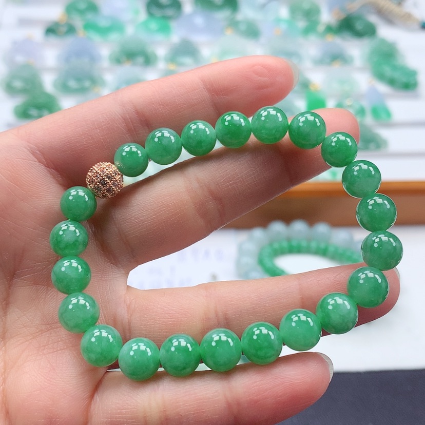 【闪购商品】翡翠手链未镶嵌缅甸天然翡翠