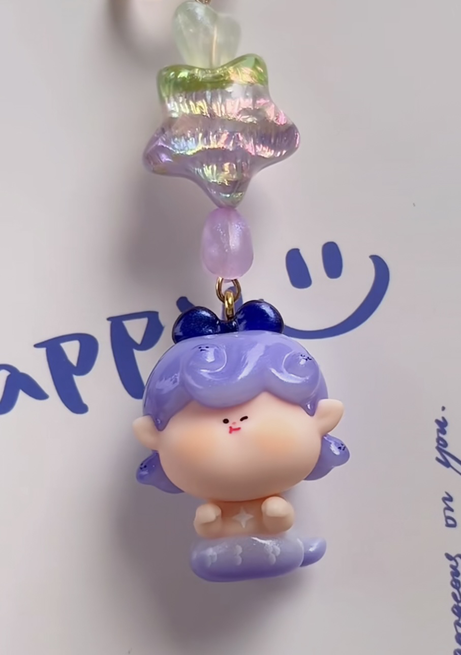 【9号链接】手绘珠捏捏包挂手机链