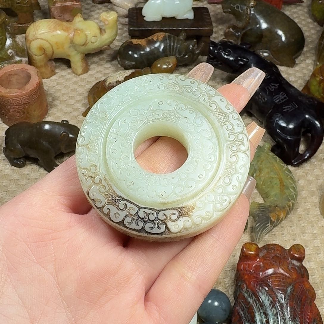 白玉菩提吊坠挂件