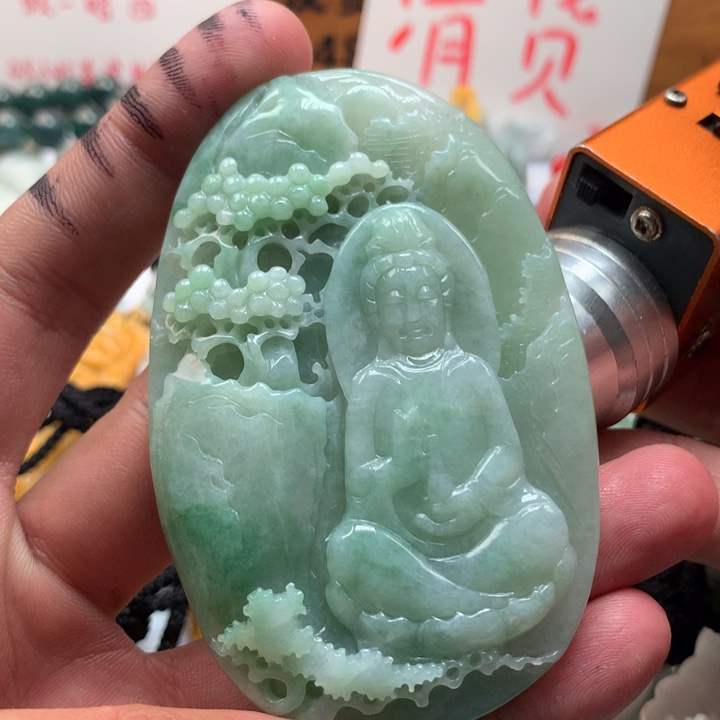 颈饰未镶嵌翡翠保真天然a货翡翠