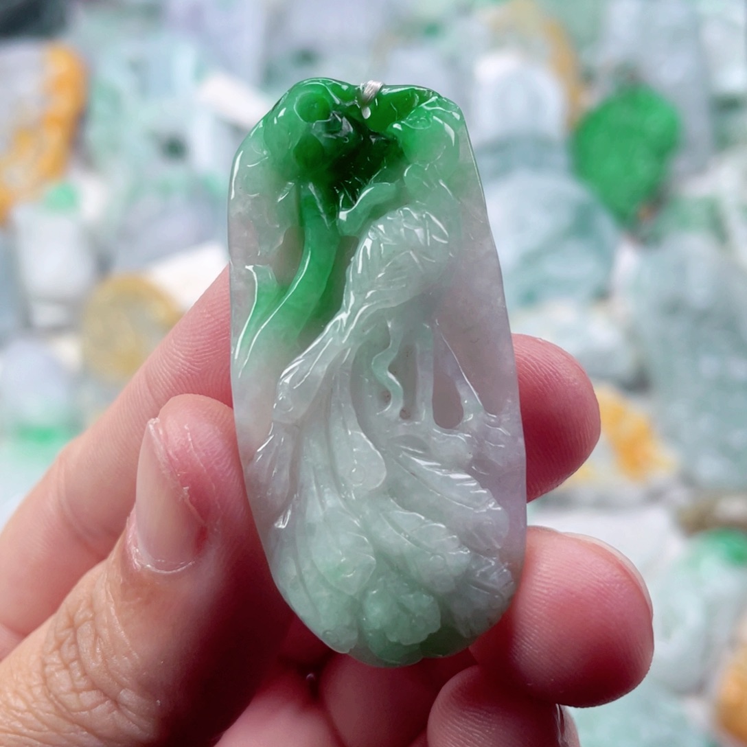 翡翠未镶嵌吊坠(不含链)