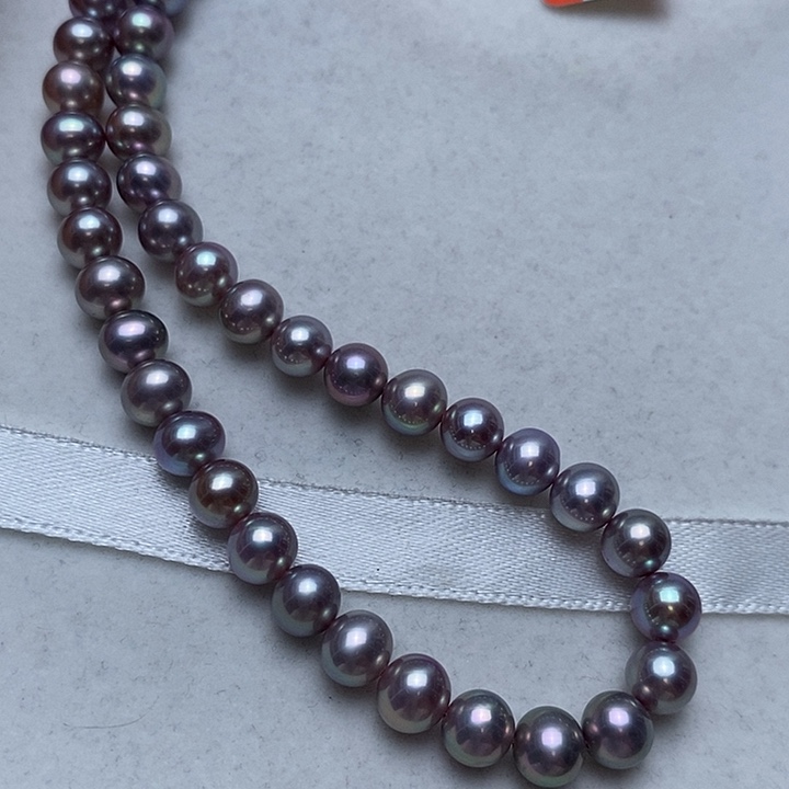 淡水珍珠银S925镶嵌颈饰